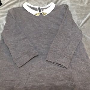 Peter Pan + jewel collared sweater